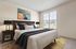 furnished bedroom in townhome
