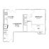 Modern 2D floor plan featuring 1 bedroom, an open kitchen, and a combined living/dining area for cozy living.