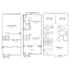 Elegant 3-story floor plan featuring a 2-car garage, spacious living room with balcony, open kitchen, and two cozy bedrooms with en-suite baths.
