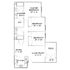 Inviting floor plan showcasing 3 bedrooms, master suite with bath, open dining and living area, and a cozy deck.