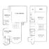Inviting floor plan showcasing a spacious two-story home with three bedrooms, a generous living room, a dining area, and a 2-car garage, complemented by a breezy deck for outdoor relaxation.