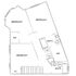 Modern floor plan showcasing three spacious bedrooms, two bathrooms, and a stylish walk-in closet design.