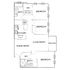 Modern floor plan showcasing 3 bedrooms, open living and dining areas, gourmet kitchen, and private balcony.