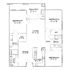 Spacious floor plan featuring 3 bedrooms, large living area, dining room, and modern kitchen with balcony access.