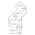 Modern floor plan illustrating 3 bedrooms, spacious living and dining area, contemporary kitchen, and balcony access.
