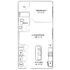 Charming floor plan featuring a spacious bedroom, modern kitchen, and open living/dining area, ideal for a cozy lifestyle.