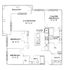 Chic floor plan featuring 3 bedrooms, modern living/dining area, central kitchen with island, and a cozy balcony.