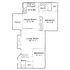 Inviting floor plan showcasing 2 bedrooms, 2 baths, a modern kitchen, and spacious living and dining areas with a patio.