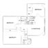 Charming floor plan highlighting 3 cozy bedrooms, efficient kitchen, and a combined living/dining area with modern amenities.