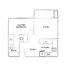 Inviting floor plan with a master bedroom, open living and dining areas, modern kitchen, and cozy bath.