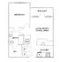 Modern floor plan featuring a 1-bedroom layout with a seamless living room and dining area, a private balcony, and a stylish kitchen for urban living.