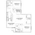 Spacious 2D floor plan with 3 bedrooms, large living room, dining area, and patio space.