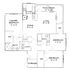 Inviting floor plan showcasing 3 bedrooms, a spacious living area, a modern kitchen, and a large patio deck for entertaining.