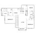 Elegant 2D floor plan showcasing 3 bedrooms, modern kitchen, spacious living area, balcony, and dedicated office space.