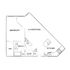 Chic floor plan showcasing a spacious 1-bedroom layout with a combined living and dining area, modern kitchen, and well-appointed bath.