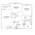 Efficient floor plan featuring 2 spacious bedrooms, a modern kitchen, open living/dining area, and a cozy balcony.