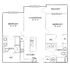 Modern 2-bedroom floor plan featuring open living/dining area, balcony, and two full baths with walk-in closets.