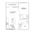 Charming 1-bedroom apartment floor plan with a balcony, modern kitchen, and spacious living room.