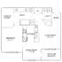 Modern floor plan featuring a spacious bedroom, walk-in closet, open kitchen, utility room, and welcoming living area with access to a patio or balcony.
