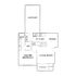 Modern floor plan with a single master bedroom, open kitchen and dining area, spacious living room, attached garage, and private patio.