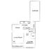 Contemporary apartment floor plan featuring a master bedroom, open living and dining area, modern kitchen, patio balcony, and attached garage for ideal urban living.