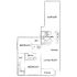 Elegant floor plan showcasing 2 bedrooms with walk-in closets, open living and dining area, modern kitchen, and patio access, complete with garage.