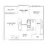 Elegant floor plan featuring a spacious living room, dining area, modern kitchen, bedroom, study, and large balcony. Includes bathroom, walk-in closet, and laundry area.