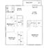 Modern floor plan illustrating 3 bedrooms, open living and dining area, and a cozy kitchen, complete with a balcony and fireplace.