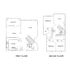Elegant two-story floor plan featuring spacious living areas, a modern kitchen with appliances, three bedrooms, and a balcony for outdoor relaxation.