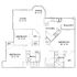 Inviting floor plan featuring 3 bedrooms with walk-in closets, an expansive living and dining area, a well-equipped kitchen, and a cozy balcony.