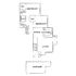 Charming 2D floor plan showcasing 2 bedrooms with walk-in closets, elegant open-concept dining and kitchen area, cozy living room, and attached garage.
