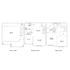 Elegant three-story apartment floor plan featuring a spacious garage on the first floor, open-concept living and dining areas with a balcony on the second floor, and luxurious bedrooms with walk-in closets on the third floor.