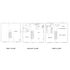 Chic three-story townhouse floor plan featuring a spacious garage, cozy bedroom with bath on the first floor, open-concept kitchen, dining, and living area on the second floor, and a luxurious third floor with an additional bedroom, office, and balcony overlooking the living area.