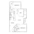 Elegant floor plan featuring 2 bedrooms, spacious living and dining areas, modern kitchen, den, and balcony.