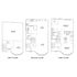 Charming multi-floor townhouse floor plan featuring an office, spacious garage, elegant dining area with adjacent kitchen, and two cozy bedrooms with private baths.