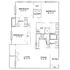 Modern floor plan displaying 3 bedrooms with ample closets, 2 sleek bathrooms, an open living and dining area, compact kitchen, and a charming balcony.