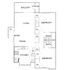 Sleek floor plan showcasing 2 bedrooms, open living and dining areas, modern kitchen, and a cozy balcony with storage.