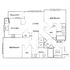 Elegant floor plan showcasing 2 bedrooms, open living and dining area, modern kitchen, two bathrooms, and a private balcony.