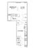 Compact floor plan showcasing 1 bedroom and a separate living area with a well-designed kitchen and bath, featuring ample storage with closets throughout.