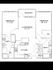 Modern floor plan with 2 bedrooms, open living/dining area, and private balcony. Includes kitchen, 2 bathrooms, and walk-in closets.