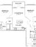 Inviting floor plan featuring two cozy bedrooms, a spacious living/dining area, a modern kitchen, and a balcony, perfect for relaxation.