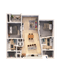 Contemporary floor plan showcasing 2 bedrooms, open-concept living and dining area, and modern kitchen.