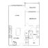 Harper Place at Bees Ferry - One-Bedroom Floor Plan