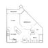 The Sawyer at One Bellevue Place - One Bedroom Floorplan