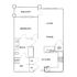The Sawyer at One Bellevue Place - One-Bedroom Floorplan
