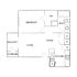 Anson at the Lakes - One Bedroom Floorplan
