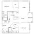 The Sawyer at One Bellevue Place - Two-Bedroom Floorplan