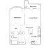 Wesley Village - One-Bedroom Floorplan