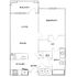 Addison at South Tyron - One Bedroom Floorplan