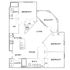 Addison at South Tyron - Two-Bedroom Floor Plan